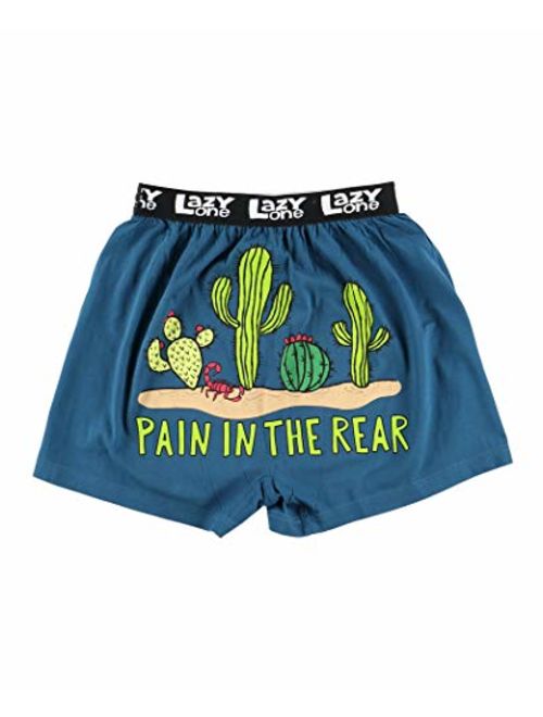 Lazy One Funny Boxers, Novelty Boxer Shorts, Humorous Underwear, Gag Gifts for Men