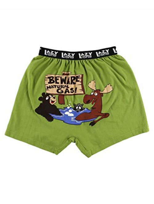 Lazy One Funny Boxers, Novelty Boxer Shorts, Humorous Underwear, Gag Gifts for Men