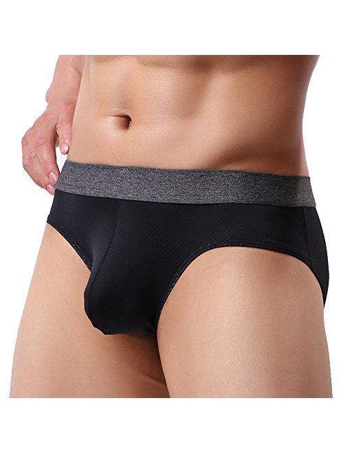 Summer Code Mens Micro Mesh Briefs Comfortable Bulge Pouch Underwear