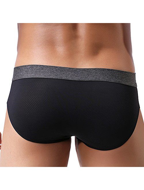 Summer Code Mens Micro Mesh Briefs Comfortable Bulge Pouch Underwear