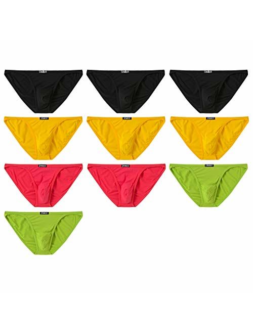 JINSHI Bikini Briefs Men Underwear Comfortable Sexy String Underpants