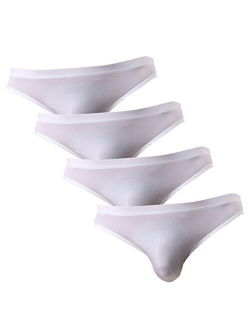 Gudan Mens Silky Bikini Briefs Low Rise Pack of 4 or 8