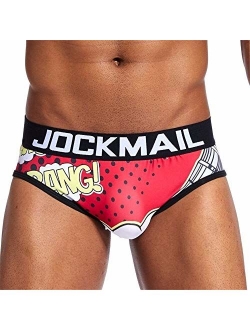 JOCKMAIL Brand Sexy Men Underwear hot Fun Playful Printed Men Briefs Men Panties