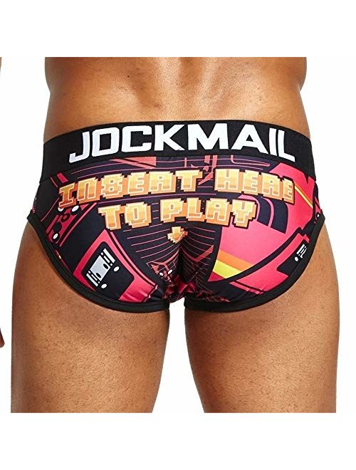 JOCKMAIL Brand Sexy Men Underwear hot Fun Playful Printed Men Briefs Men Panties