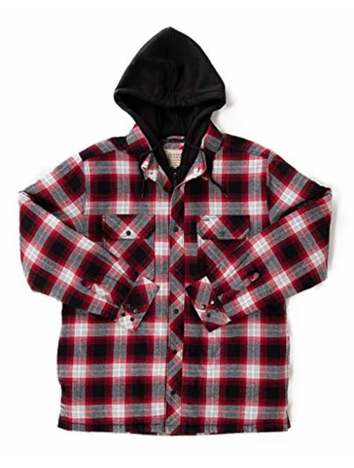 Boston Traders Men's Hooded Shirt Jacket