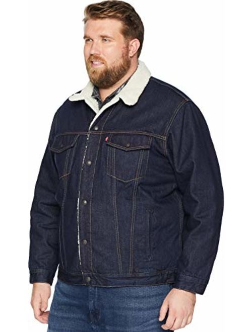 levi's men's big and tall sherpa trucker jacket