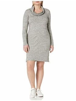 Amazon Brand - Daily Ritual Women's Plus Size Supersoft Terry Long-Sleeve Cowl Neck Dress