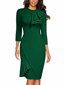 Women's Vintage Half Collar Slim Style Party Pencil Dress