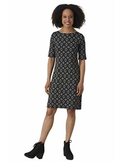 Fair Indigo Women's Fair Trade Organic Boat Neck Dress