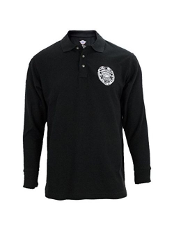 First Class Black Poly Cotton Security Polo Shirts