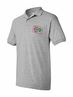 Custom Logo Embroidered Jersey Polo, Dry Blend Polo Shirt, Your Company Logo