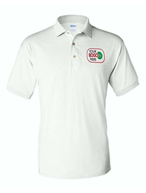 Custom Logo Embroidered Jersey Polo, Dry Blend Polo Shirt, Your Company Logo