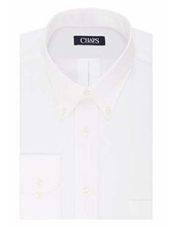 Chaps Men's Dress Shirts Regular Fit Stretch Buttondown Collar Solid