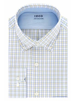 Men's BIG FIT Dress Shirt Stretch Cool FX Cooling Collar Check (Big and Tall)