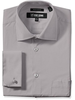 Men's Adjustable Collar Dress Shirt With French Cuff