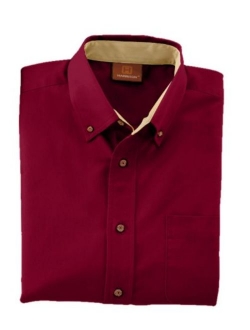 Men's Easy Blend Long-Sleeve Twill Shirt with Stain-Release