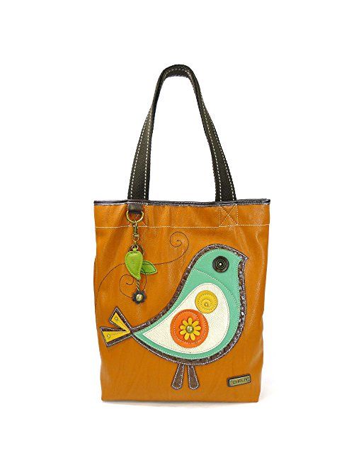 Acorn Chala Big Tote, Faux Leather, Canvas Handles, Animal Prints