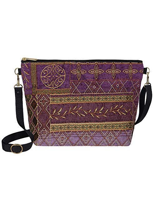 Danny K. Women's Tapestry Bag Shoulder Handbag, Large Zipper Purse Handmade in the USA