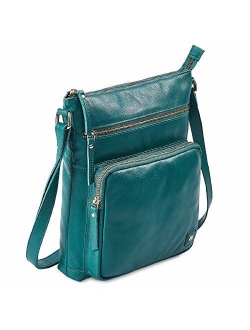 Leather Crossbody Purses and Handbags for Women-Premium Crossover Bag Over the Shoulder Womens