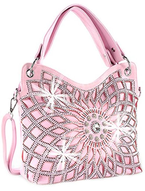 Zzfab Double Handles Starburst Bling Purse