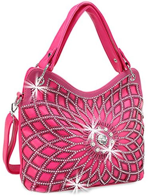 Zzfab Double Handles Starburst Bling Purse