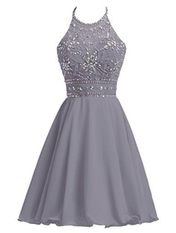 Sarahbridal Women's Short Tulle Beading Homecoming Dresses 2020 Prom Party Embellished Gowns