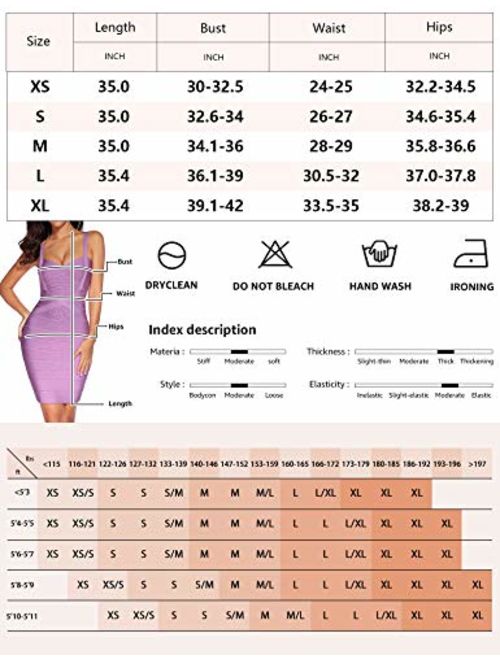 houstil Women's Celebrity Party Dress Spaghetti Strap Bandage Dress with Belt Detail