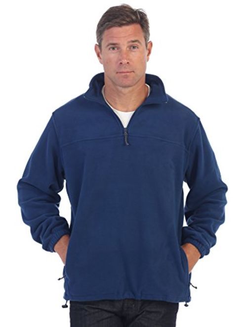 Gioberti Mens Half Zip Polar Fleece Jacket