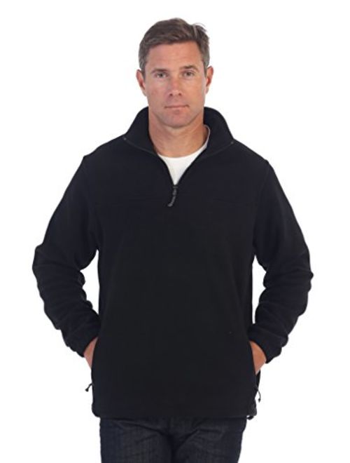 Gioberti Mens Half Zip Polar Fleece Jacket