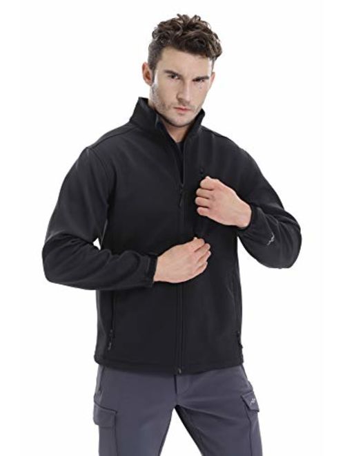 TRAILSIDE SUPPLY CO. Mens Lightweight Winter Softshell Fleece Jackets and Coats