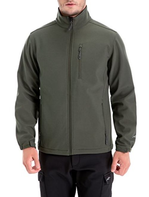 TRAILSIDE SUPPLY CO. Mens Lightweight Winter Softshell Fleece Jackets and Coats