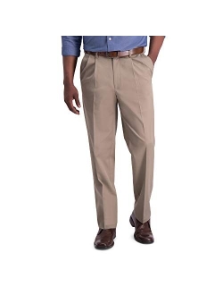 Men's Premium No Iron Khaki Classic Fit Pleat Front Regular and Big & Tall Sizes