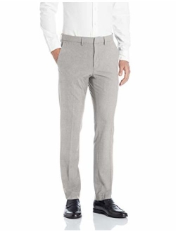 Men's 4-Way Stretch Solid Gab Slim Fit Dress Pant