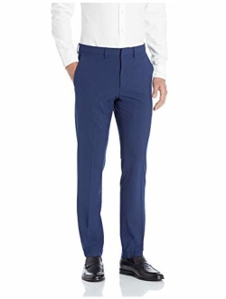 Men's 4-Way Stretch Solid Gab Slim Fit Dress Pant