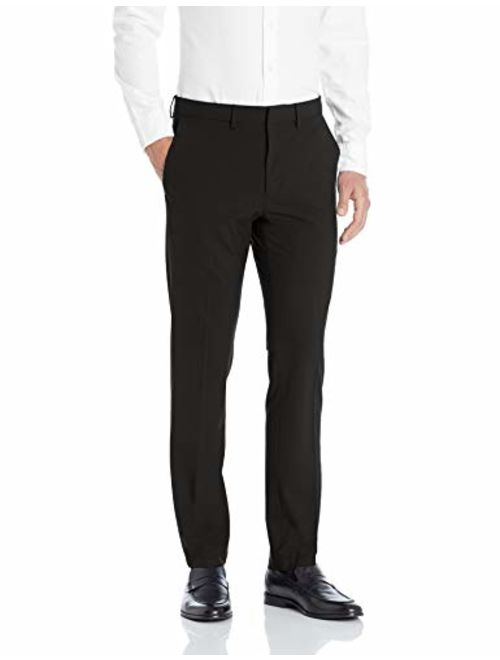 Kenneth Cole REACTION Men's 4-Way Stretch Solid Gab Slim Fit Dress Pant