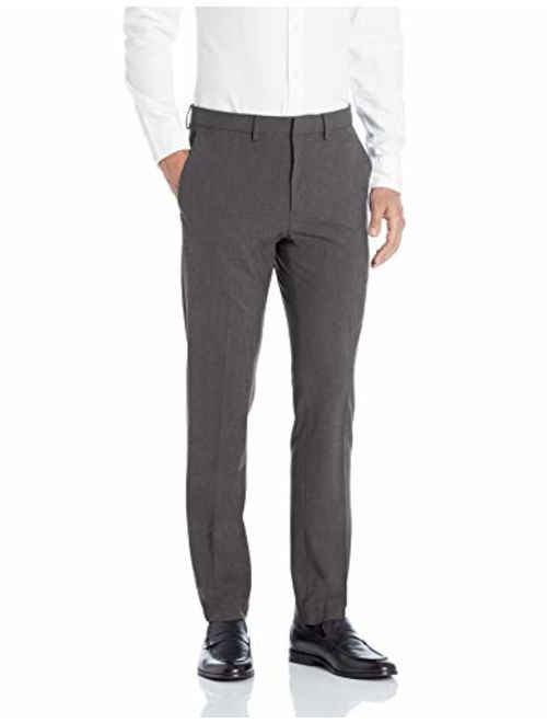 Kenneth Cole REACTION Men's 4-Way Stretch Solid Gab Slim Fit Dress Pant