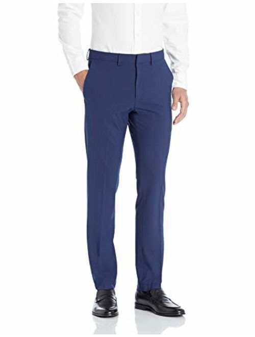 Kenneth Cole REACTION Men's 4-Way Stretch Solid Gab Slim Fit Dress Pant