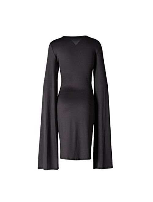 Star Han False Long Sleeve Deep V-Neck Sequins Club Dress