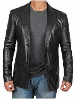 Leather Blazers for Men - Casual Mens Leather Jacket & Sports Coat