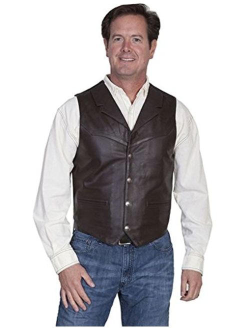 Scully Men's Lambskin Lapel Vest - 509.144