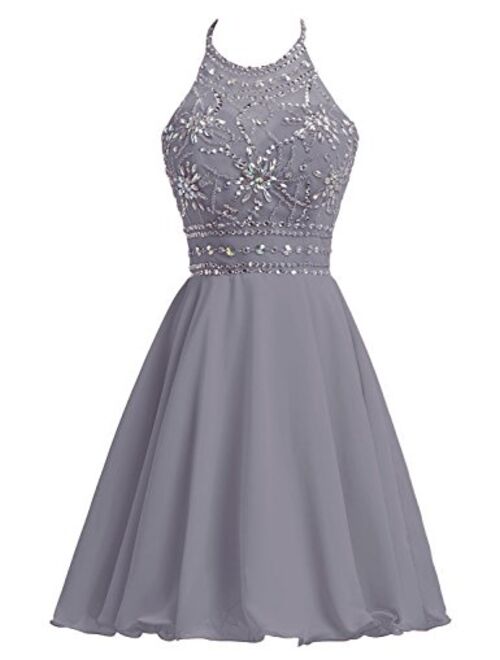 Belle House Women's Short Beading Dress A Line Prom Ball Gown