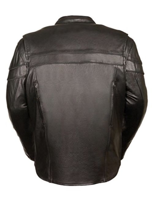 Leather King Men's Sporty Scooter Crossover Leather Jacket