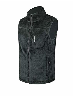 Men's Full-Zip Polar Fleece Jacket Winter Coat/Vest