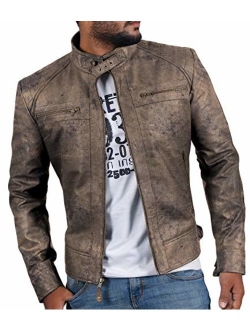 Laverapelle Men's Genuine Lambskin Leather Jacket (Black, Biker Jacket) - 1501344