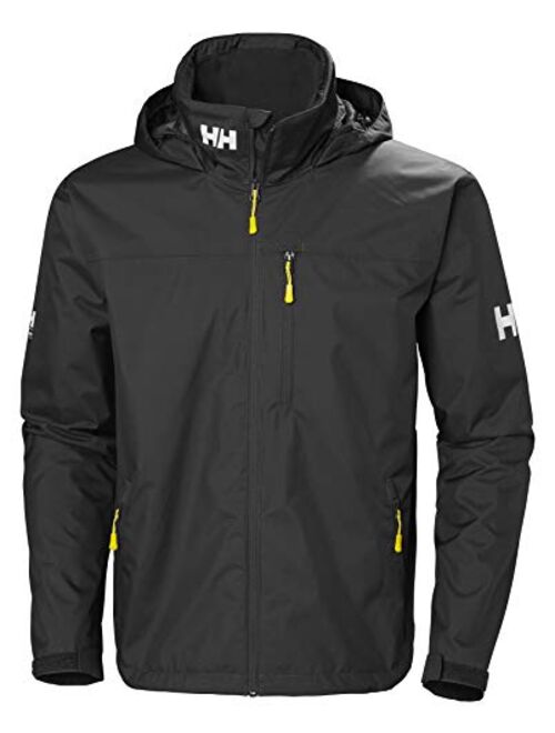 Helly Hansen 33875 Men's Crew Lightweight Waterproof Windproof Breathable Sailing Rain Coat Jacket with Stowable Hood