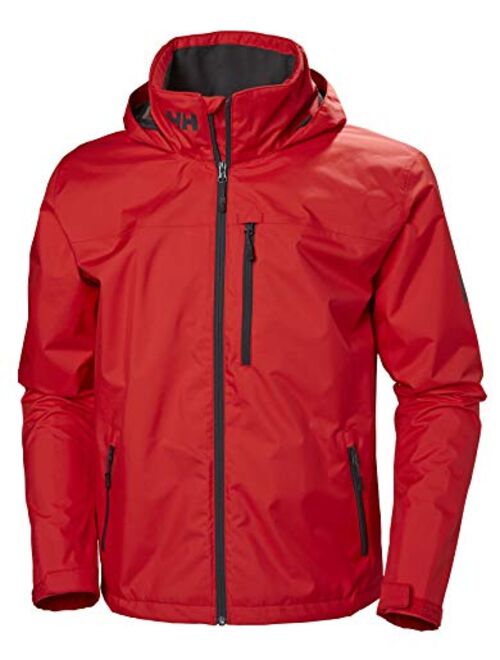 Helly Hansen 33875 Men's Crew Lightweight Waterproof Windproof Breathable Sailing Rain Coat Jacket with Stowable Hood