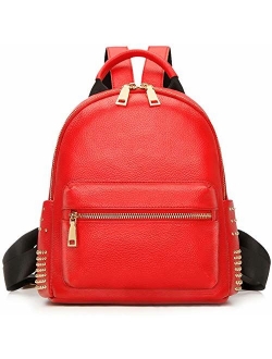 Genuine Leather Backpack Purse For Women Fashion Casual Backpacks For Teens Ladies Shoulder Bags