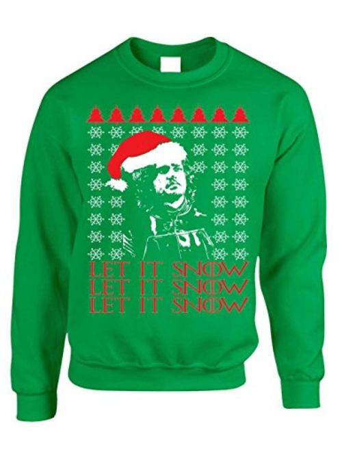 ALLNTRENDS Adult Crewneck Let It Snow Ugly Christmas Sweater Snow Gift