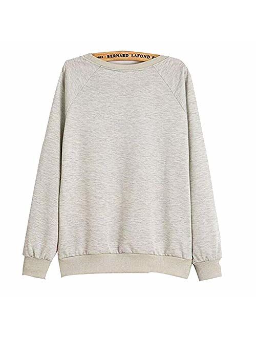 UGET Women's Long Sleeve My Neighbor Totoro Sweatshirt Pullover Shirt Tops