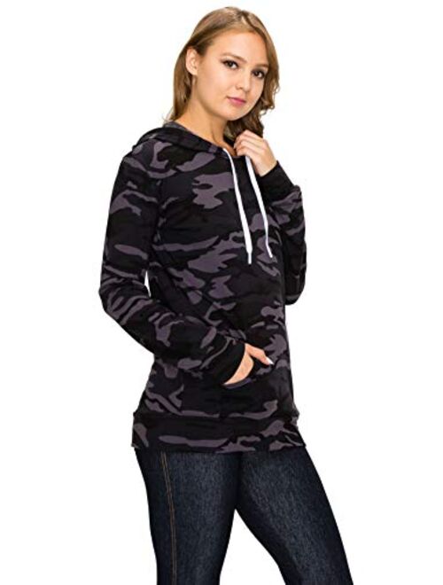 ALWAYS Women's Fleece Hoodie - Premium Soft Casual Basic Long Sleeve Sweatshirt Black S